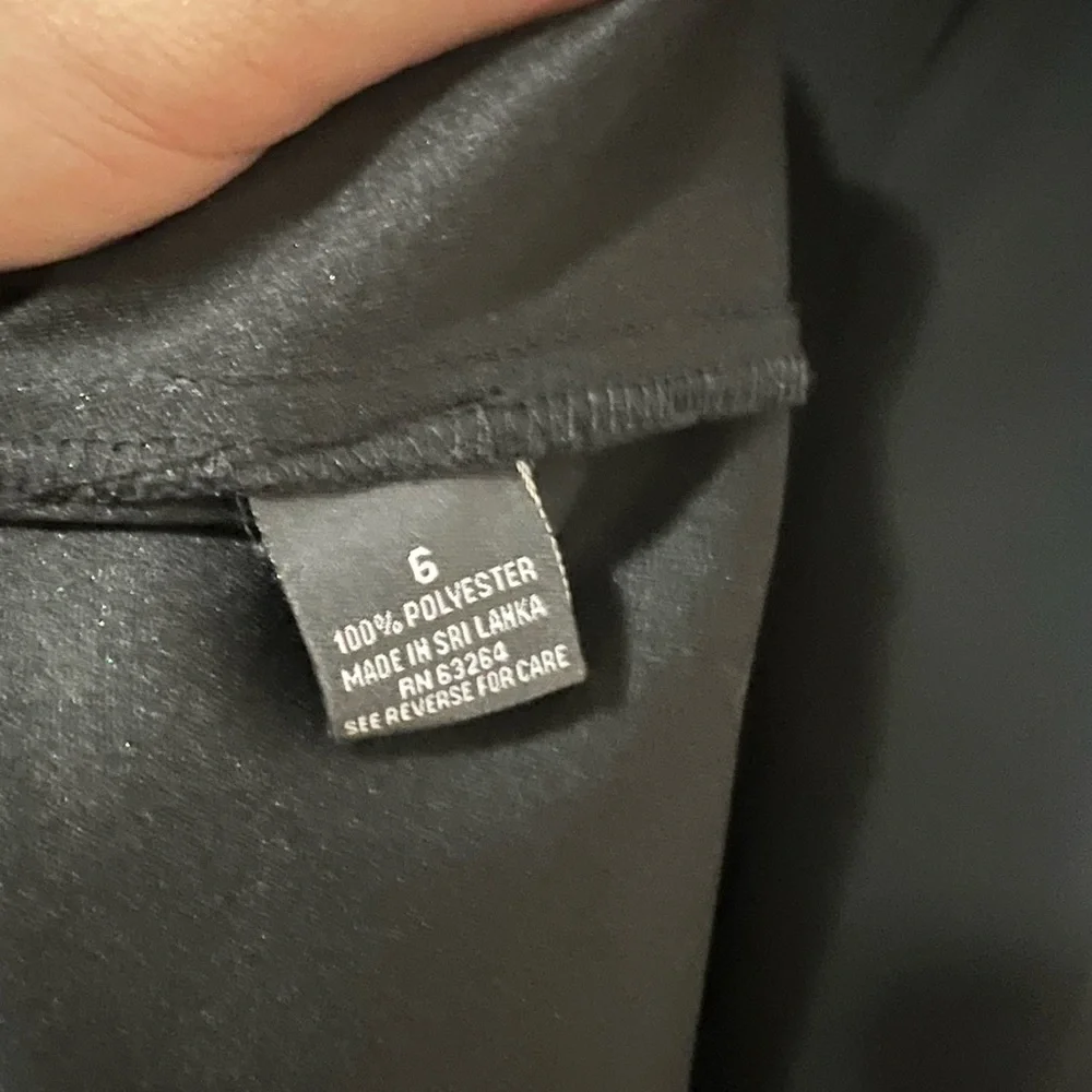 Vintage Dressbarn Black Floral Beaded Dress - NWT  (Size 6) - Picture 10 of 11